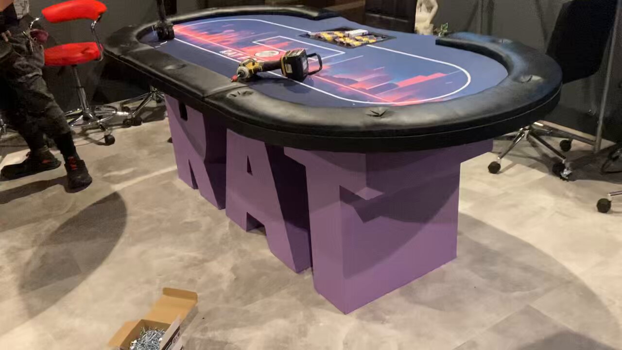 ふきち ポーカーテーブル Soozier Poker Table Foldable 47 in. Octagon Casino Table