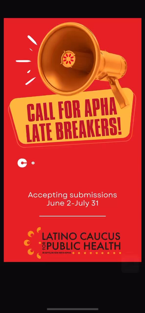 APHA LCPH on X: &ldquo;🌟 Attention researchers! LCPH is accepting late 