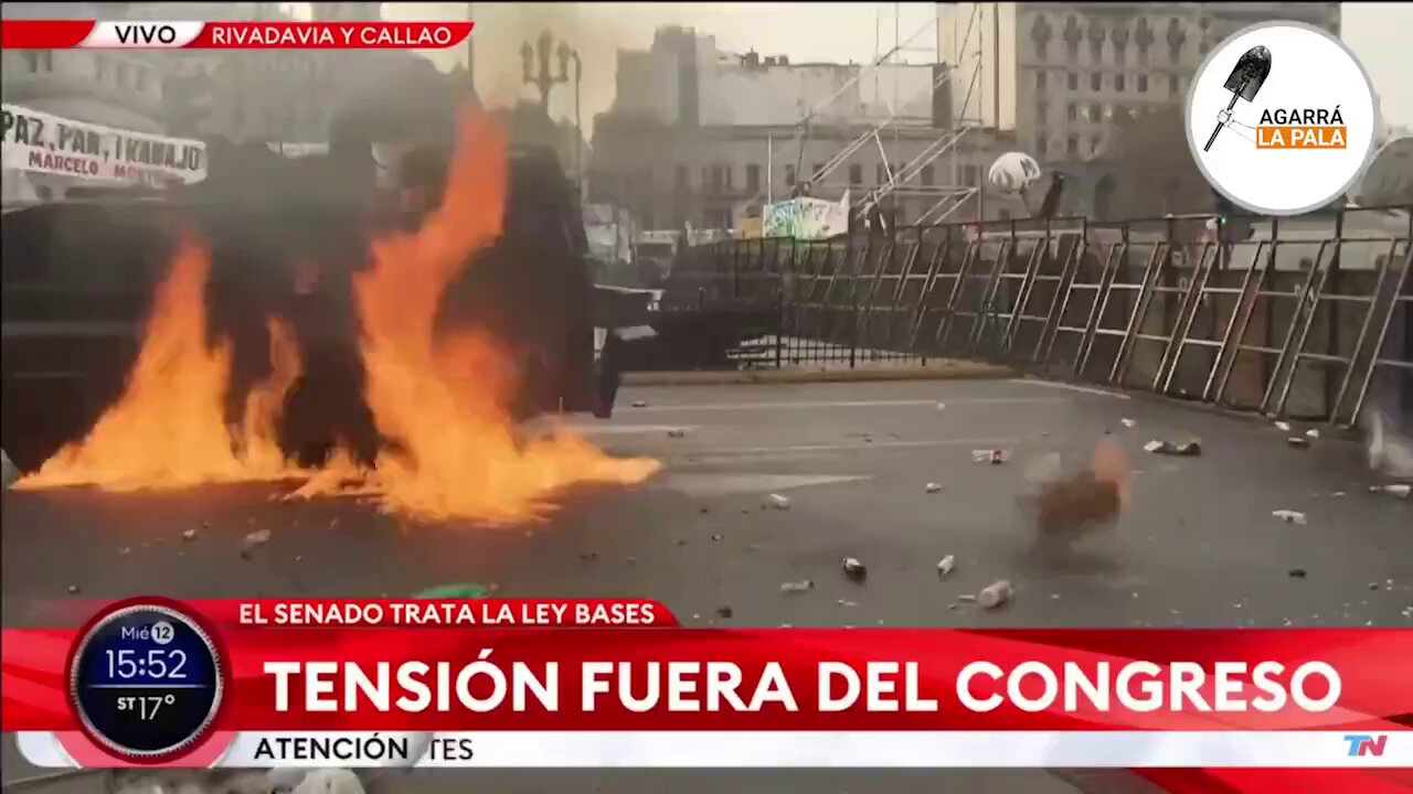 [爆卦] 阿根廷左派襲擊國會 抗議稅改