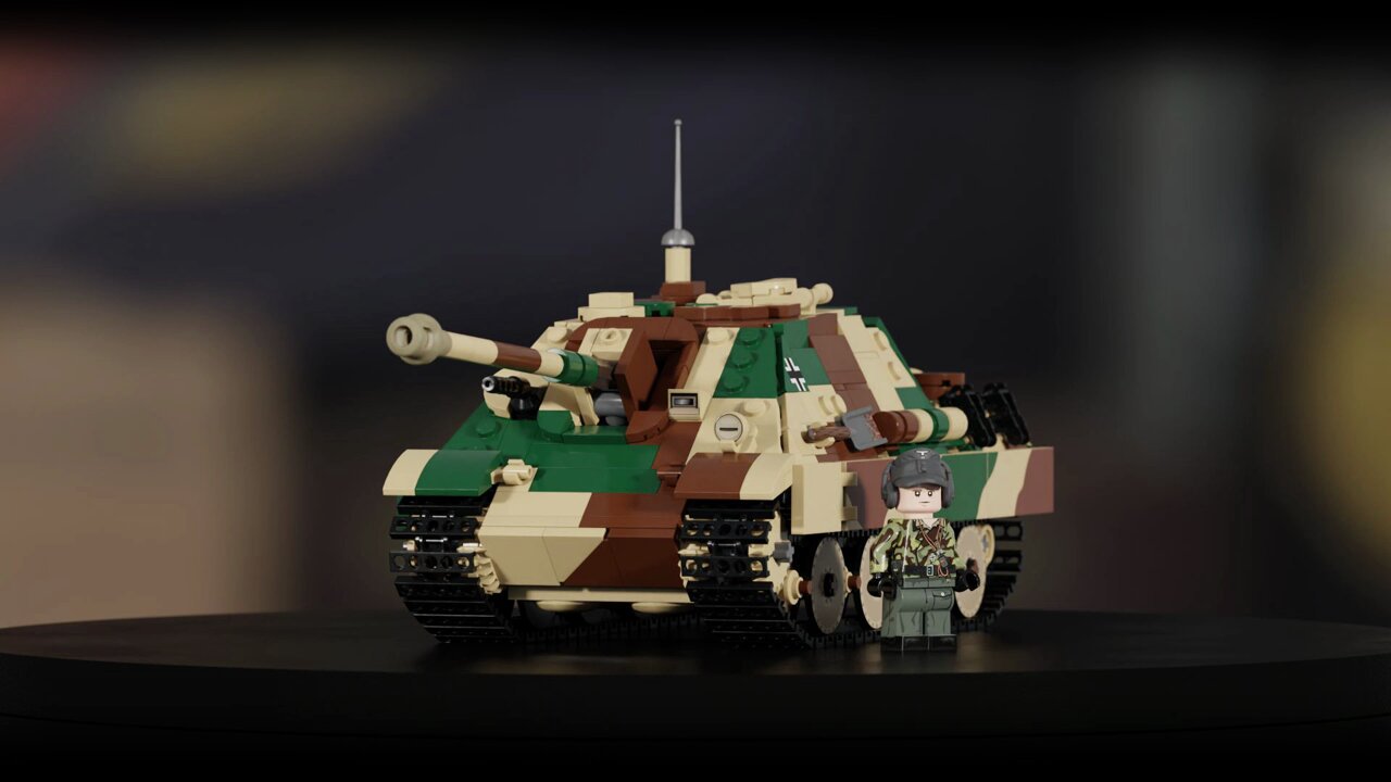 Brickmania Toys on X Get the limited edition Jagdpanther WWII German Heavy Tank Destroyer this FRIDAY at 8 00 AM All details are custom printed battle ready and showcase an epic Perfect Caliber shovel