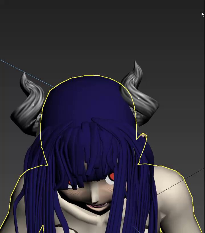 色々試行錯誤してるのですがアイシャドー付きキャラを作った事が無かったなと適当に塗ったが、俺の目パーツの作り方の仕様上、目閉じすると置いてけぼりになる😂 