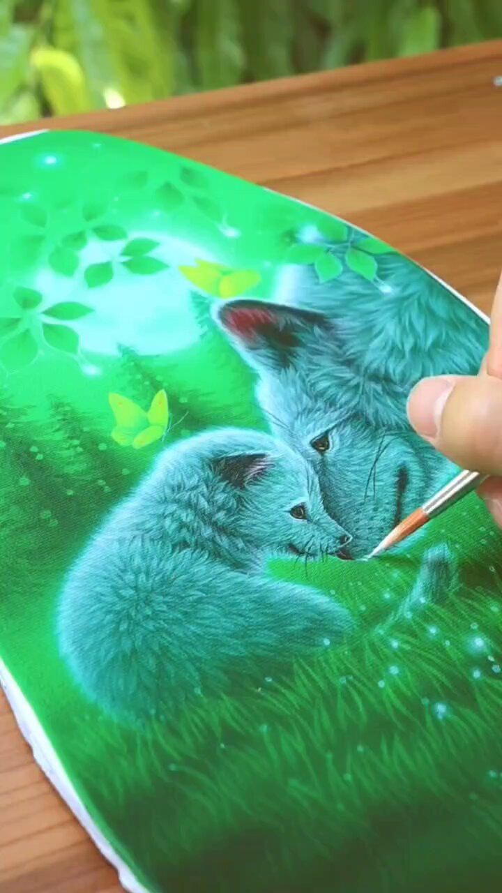 直筆原画ホワイトタイガー西野健太郎