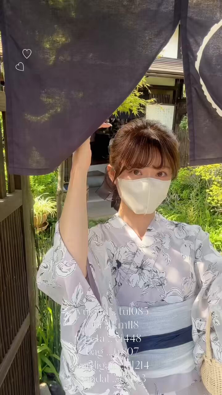 GRL 3点セット2Way KNOW オーガンジー花柄 セパレート浴衣
