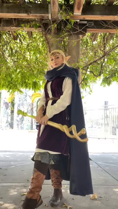 You know I had to Cosplay Zelda from Echoes Of Wisdom 💙💜💙  I&rsquo;m so excited for the game ✨ Thank you @dangerousladies