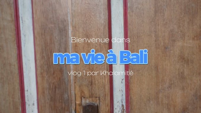 💙 Le vlog 1 de Khalamit&eacute; &agrave; Bali est enfin disponible !!! 💙  Dans ce premier &eacute;pisode, d&eacute;couvrez ma premi&egrave;re