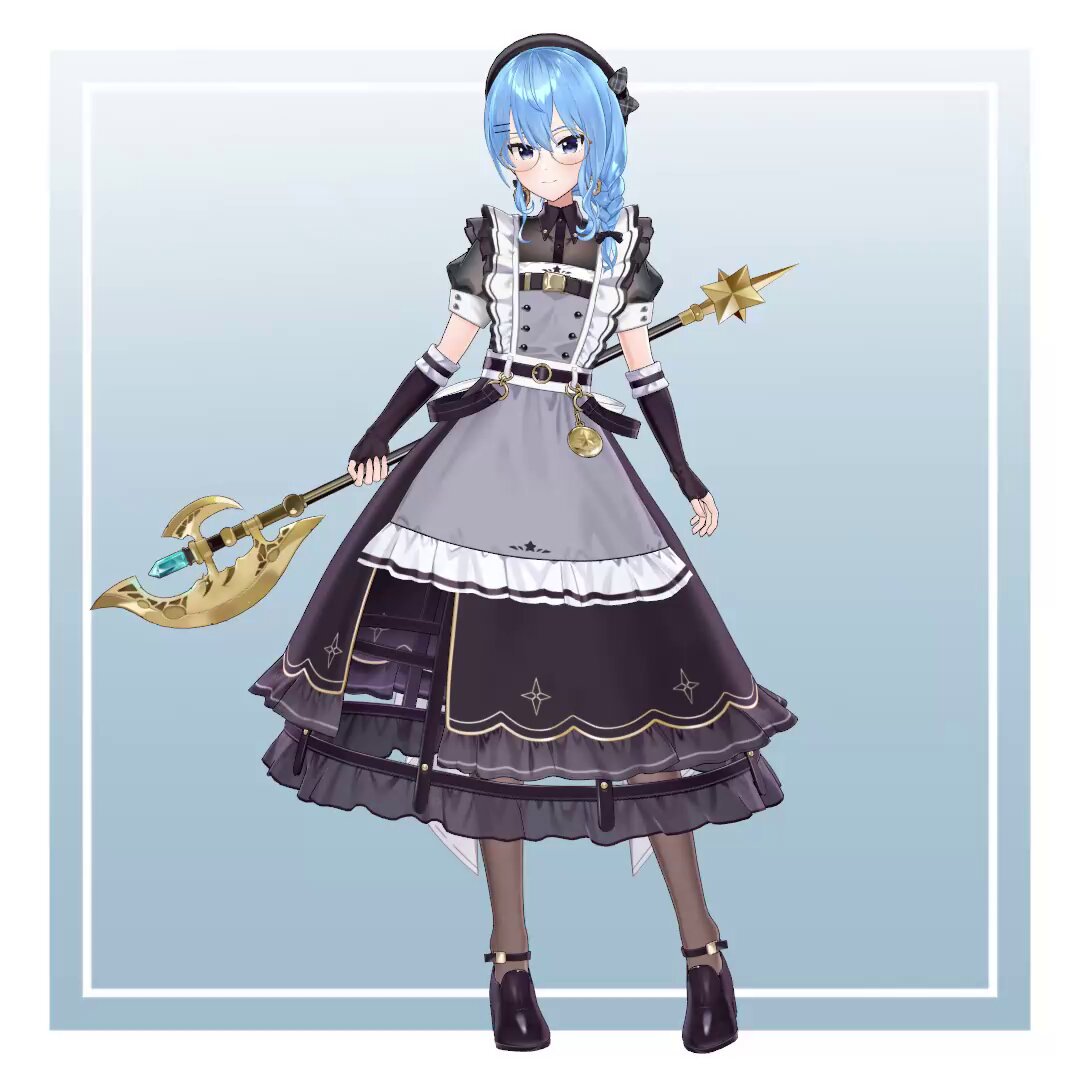 Vtuber ホロライブ 星街すいせい 戦うメイド コスプレ衣装