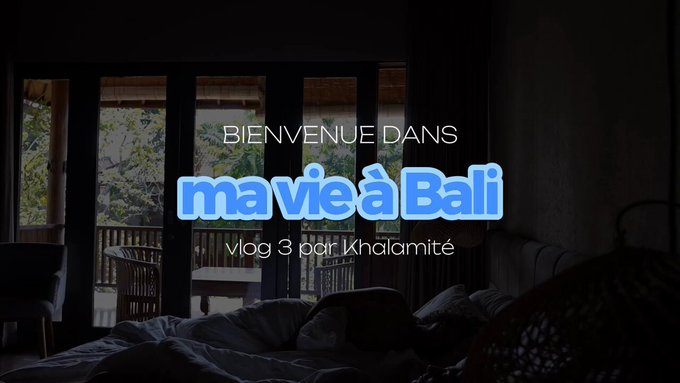 💙Le vlog 3 de Khalamit&eacute; &agrave; Bali est disponible !!! 💙  Dans ce troisi&egrave;me &eacute;pisode, la journ&eacute;e commence par