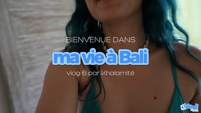 💙 Le vlog 6 de Khalamit&eacute; &agrave; Bali est disponible !!! 💙  Dans cet &eacute;pisode, je profite d'une matin&eacute;e chill