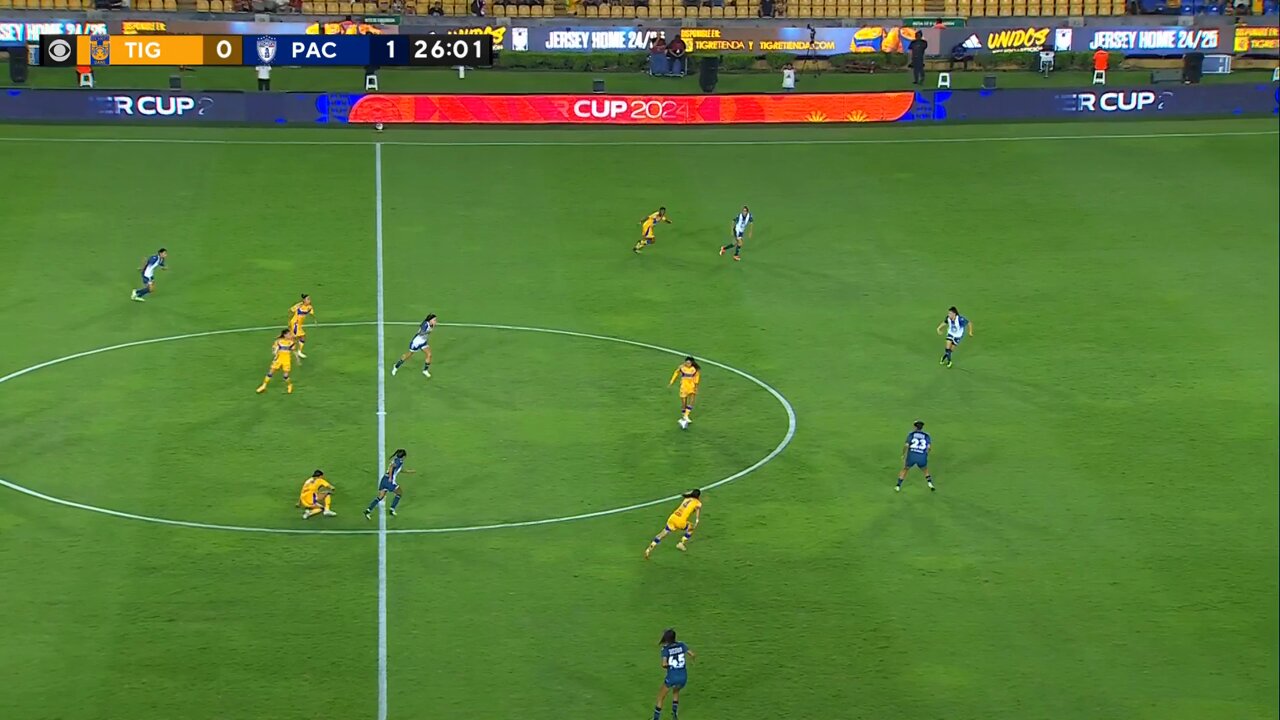 ¡Apareció La Maga! 👏Jacky Ovalle empata el partido en el Volcán 🌋.27' Tigres 1-1 Pachuca