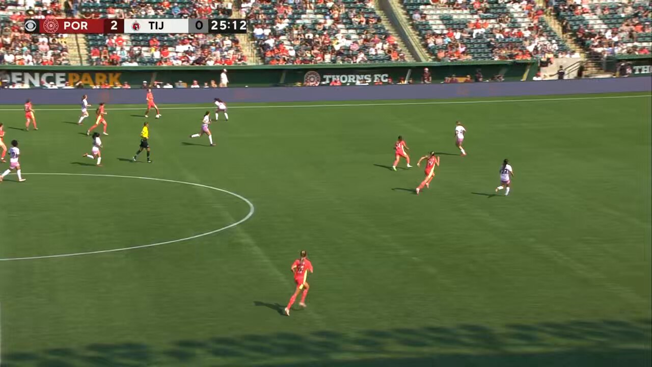 ¡Muuuuy atenta! 🫡Alejandra Gutiérrez vuelve a negarle el gol a Portland Thorns 🚫 @XolosFemenil #SummerCup #VamosPorEllas