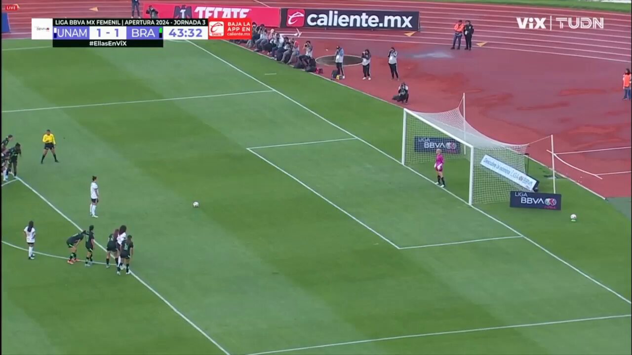 @PumasMXFemenil Aquí les dejamos el gol de Stephanie Ribeiro desde el manchón penal. #VamosPorEllas 👊🏼