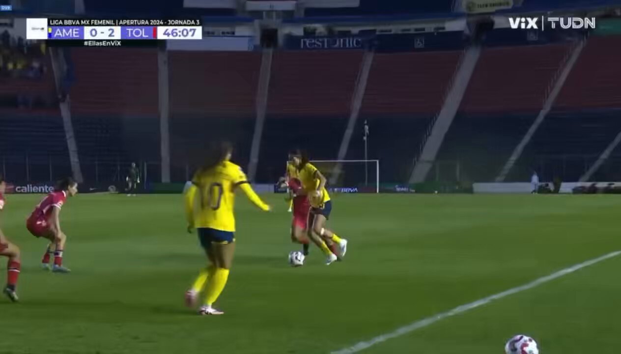 La dupla Scarlett Camberos - Sarah Luebbert 🤯🥵😱Así fue el primer gol de @AmericaFemenil. 🦅