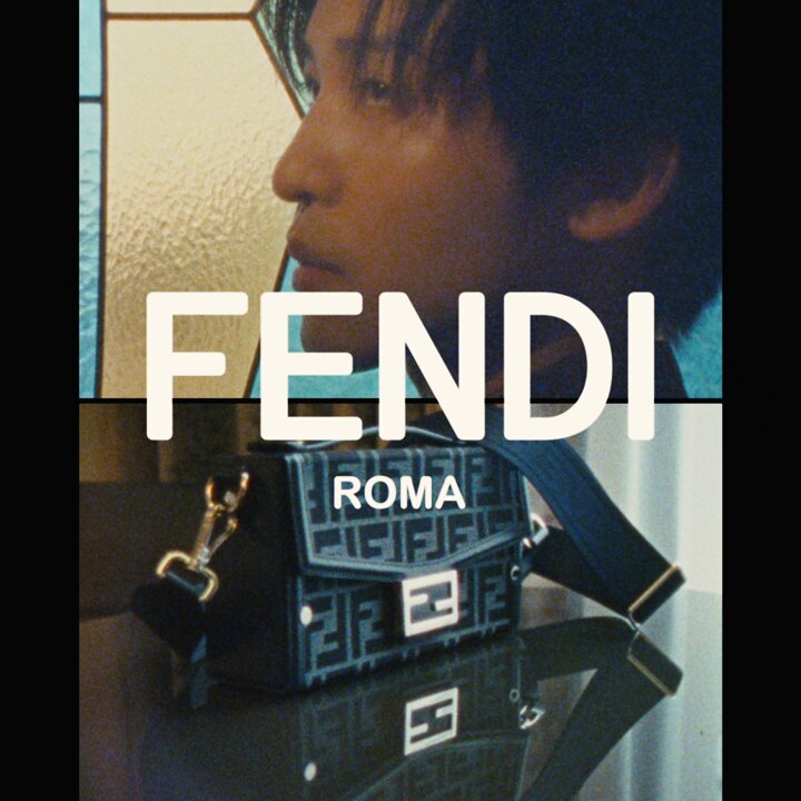 新品！ FENDI フェンディ ロゴ入り ストール ブラウン 目黒蓮