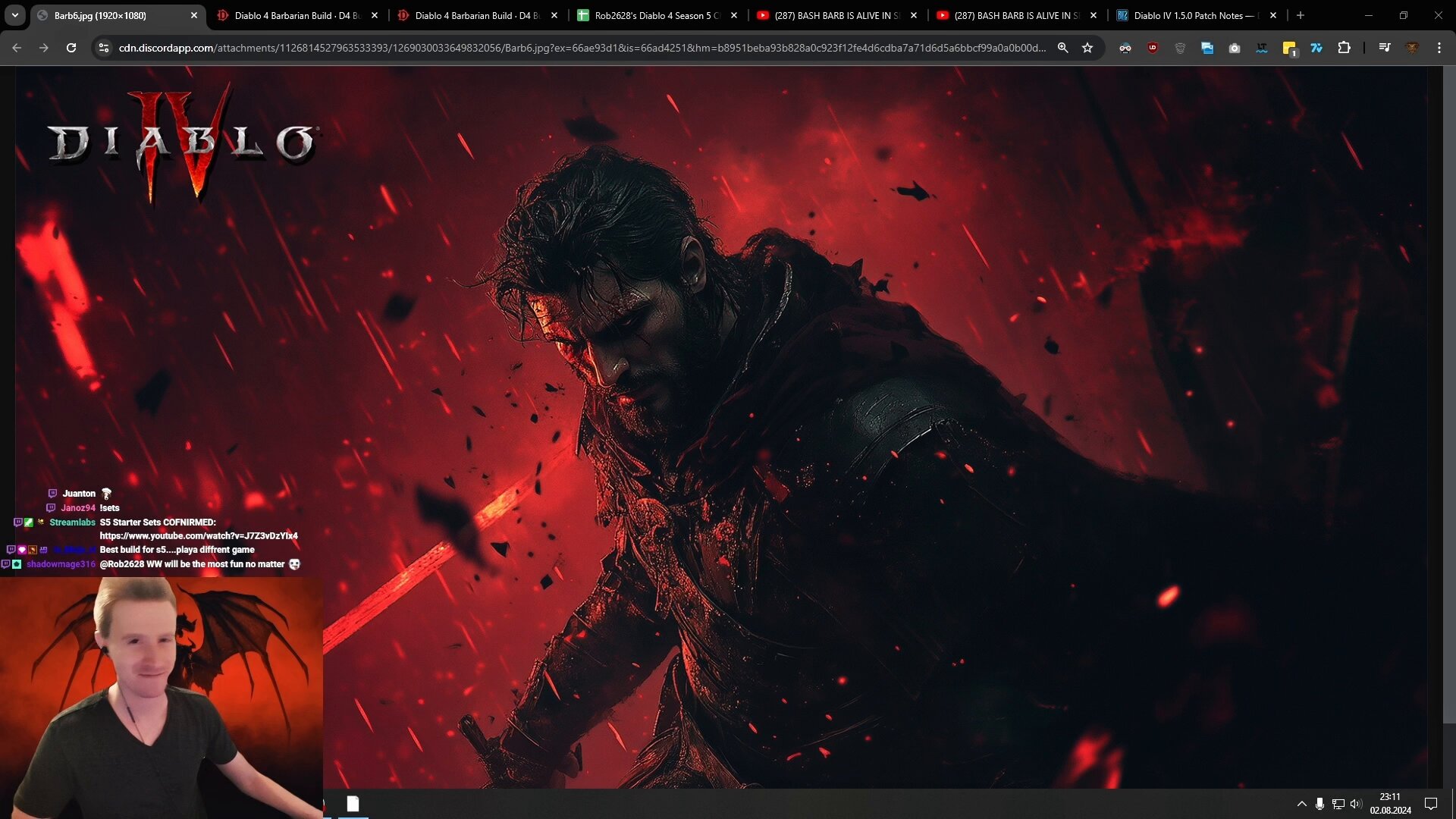 Rob2628 on X: “The Bash Barb in still going strong in #DiabloIV 