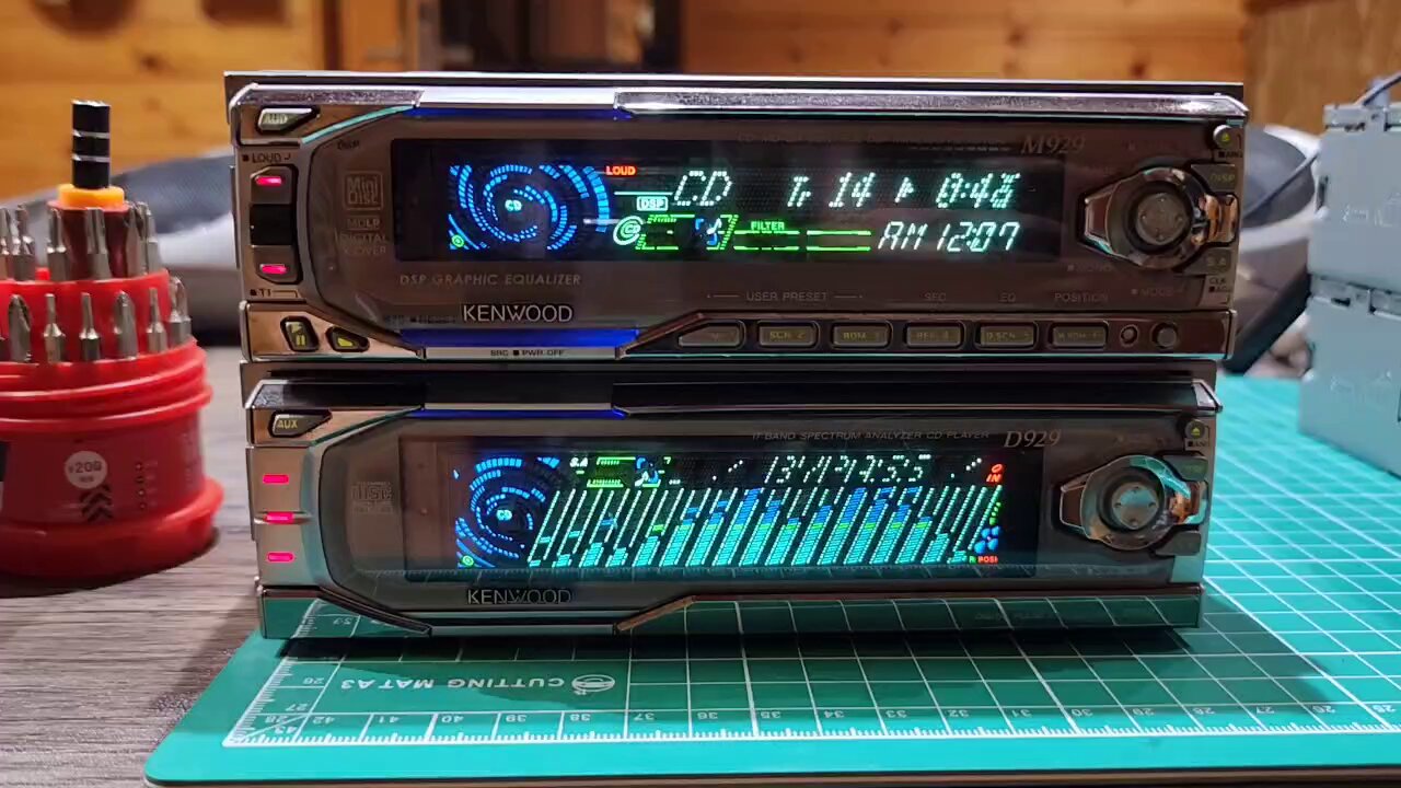 懐かしい レトロ 昭和 KENWOODステレオ MD ラジオ 古い KENWOOD - 値下げ。KENWOOD MD対応カーステレオの通販 by R's