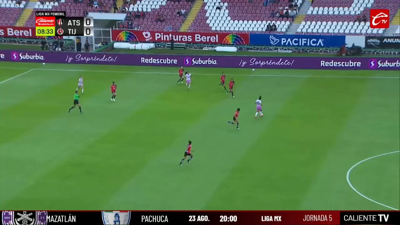 ⚽️ Definición de Brenda Ceren 🇸🇻 para abrir el marcador en favor de @AtlasFCFemenil 🔴⚫️