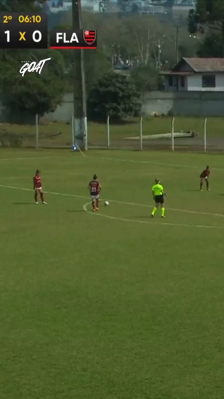 Golaço da capitã! Djeni deixa tudo igual para o @Flamengo! 📹 @CanalGOATBR