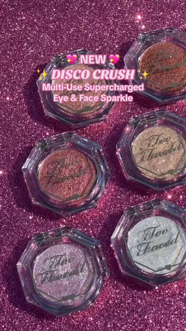〈Too Faced 〉★2024AW★Disco crush high shine sparkles Disco Crush Glitter Eye + Face Sparkle | Too Faced
