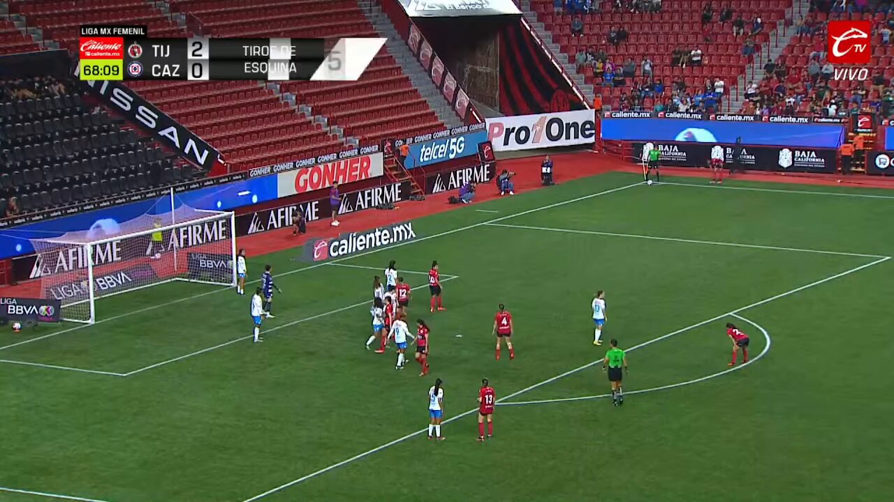 ⚽️ @moni_alvarado8 anotó el tercero de @XolosFemenil 🔴⚫️#SomosDesafiantes ⚡️