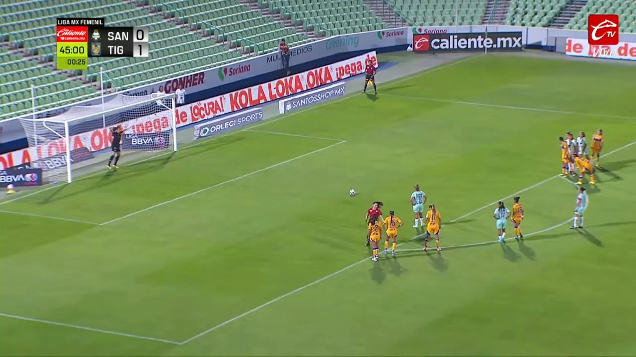 🚫 La atajada de @ceciSantiago18 🧤 para mantener el 0 en el arco felino #SomosDesafiantes ⚡️