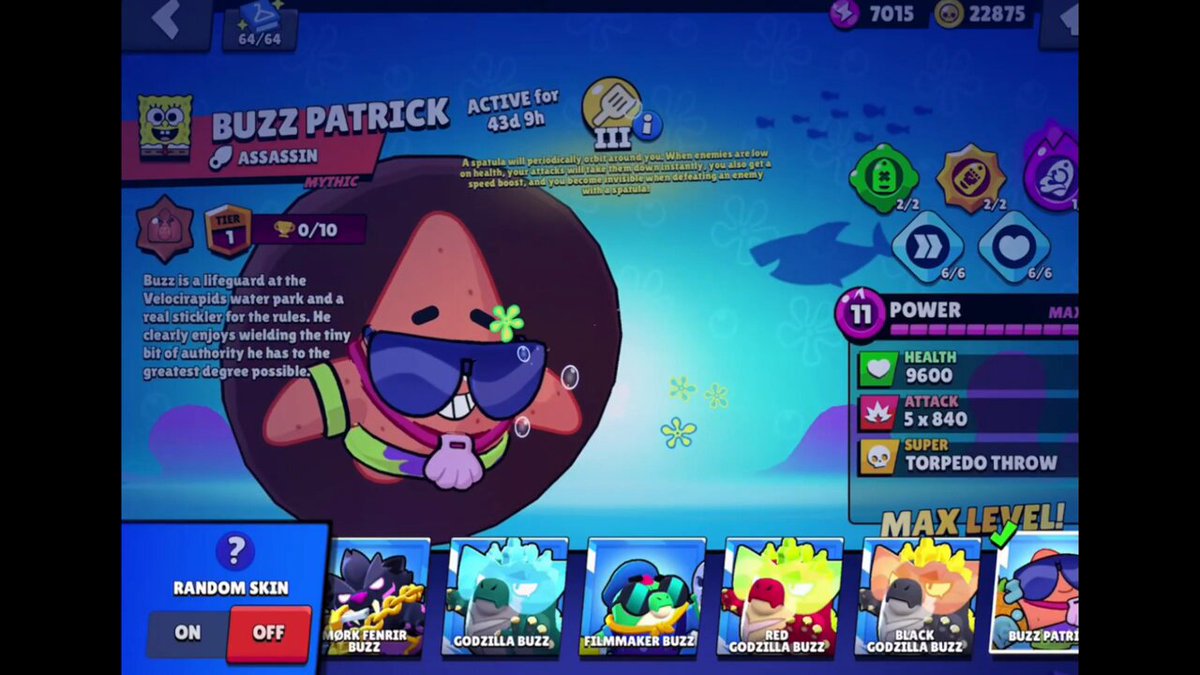 Brawl Stars News on X: &ldquo;⚠️Buzz Patrick! 🟪Rarity: Epic 💰Price 