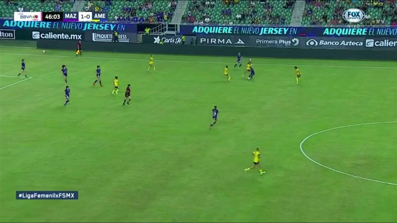 Scarlett Camberos empataba el marcador. 🆙📹 Así fue el 1-1.#SomosDesafiantes⚡️