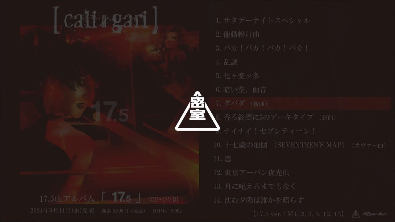 cali≠gari ライブ2024 17ツアー来場者配布CD2種類セット cali≠gari_official on X: 