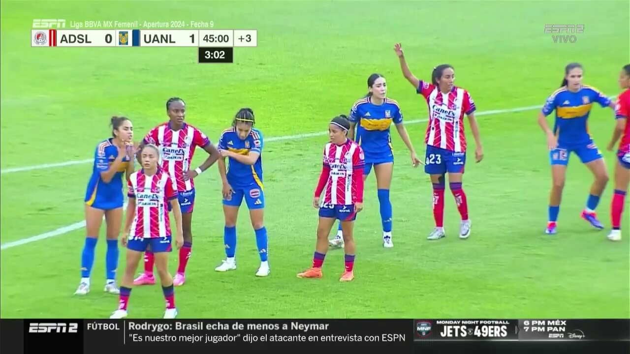¡Con esta anotación @AtletiDeSLPFem empató el encuentro frente a @TigresFemenil! 🤩🙌#SomosDesafiantes ⚡️