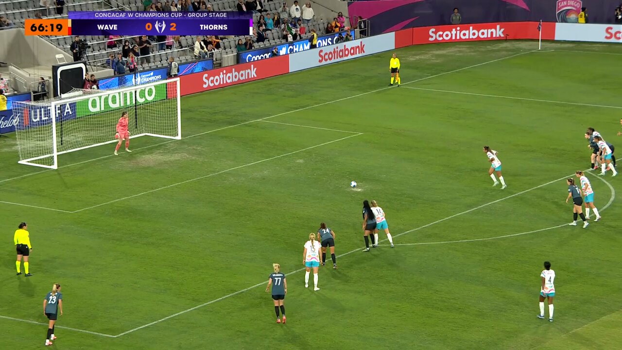 Sánchez scores from the penalty spot and takes one back for San Diego Wave! 🎯#WChampionsCup