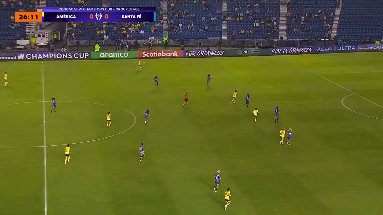 ¡Luna abre el marcador para el América en el 27'! ⚽#WChampionsCup