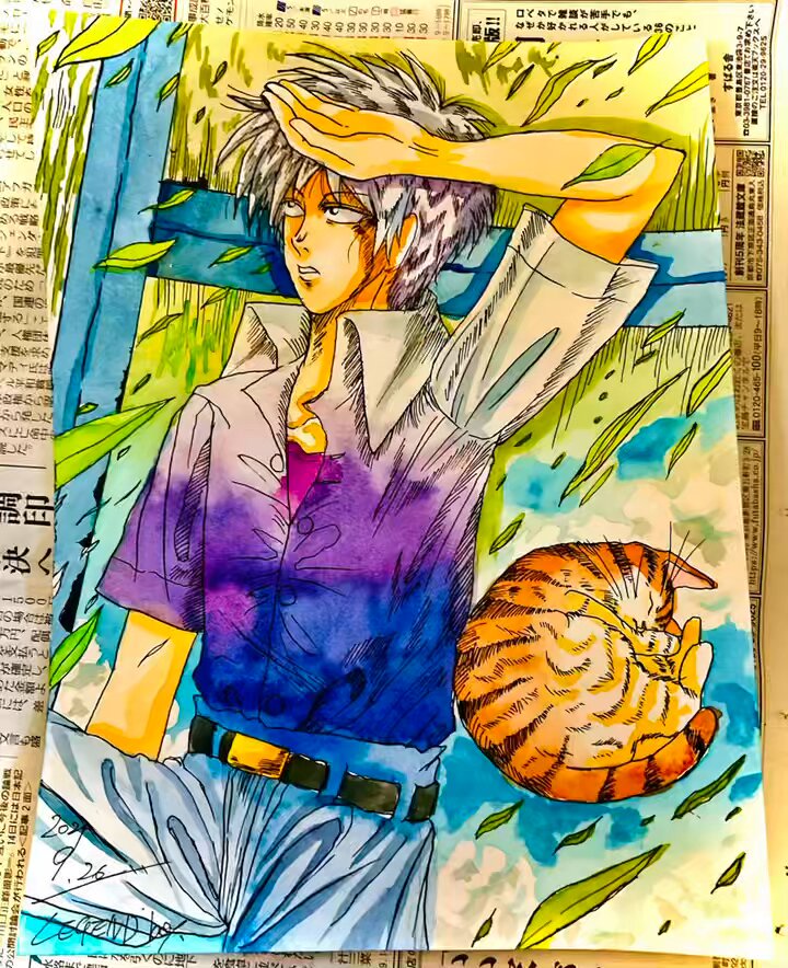 赤木しげる　複製原画 アカギ 赤木しげる 複製原画 赤木しげる複製原画