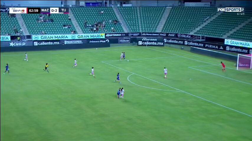 ¡Qué gol de Olga Massombo! 🔥Así fue el primero de @MazatlanFem.#SomosDesafiantes ⚡️