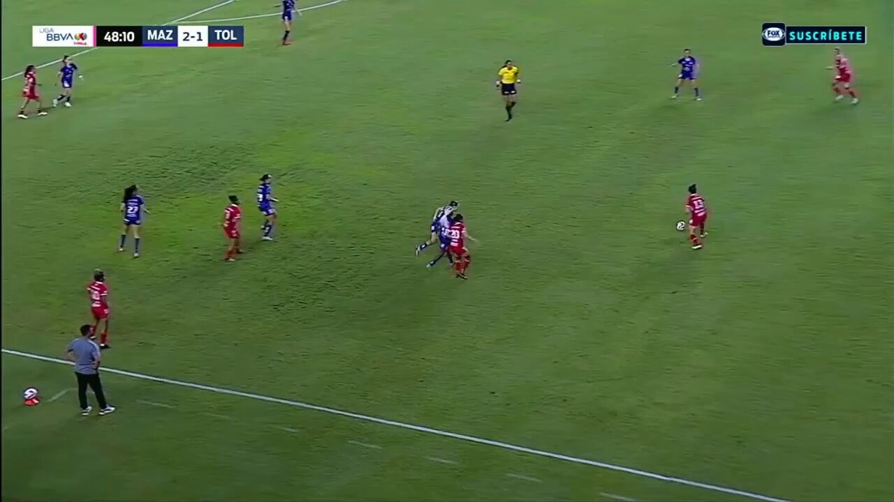 💥Pura potencia de Michaela Abam 🇨🇲 y @TolucaFemenil 😈 vuelve al partido 🔥🔥🔥#SomosDesafiantes ⚡️