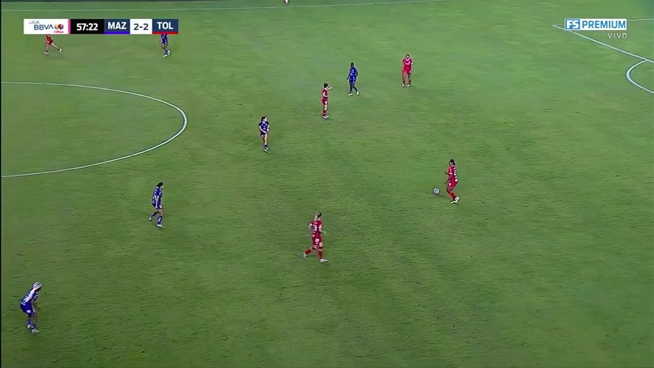 ✖️2⃣ Doblete de Michaela Abam 🇨🇲@TolucaFemenil 😈 se pone en ventaja ⬆️#SomosDesafiantes ⚡️