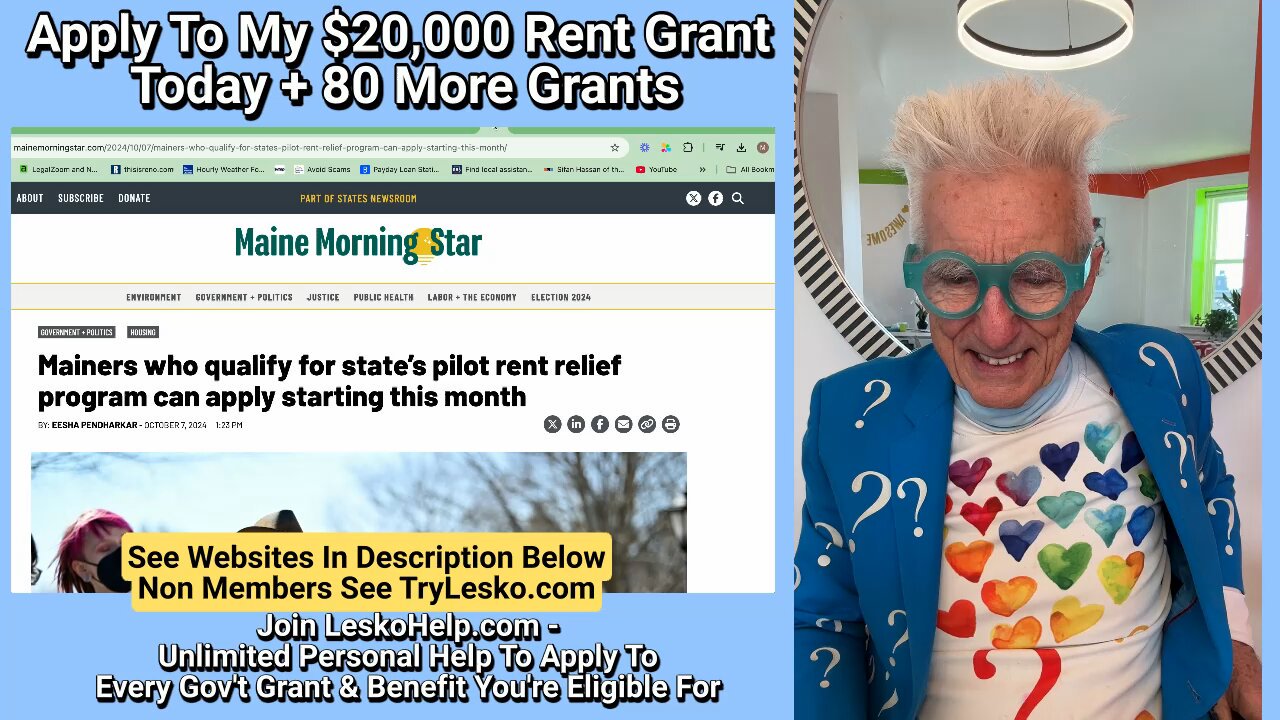 Matthew Lesko on X: &ldquo;Apply to My $20,000 Rent Grant Today + 80 