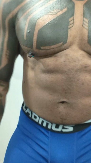 Just finished a good gym session showing you guys what I've got. Always feels good to wear a jock and