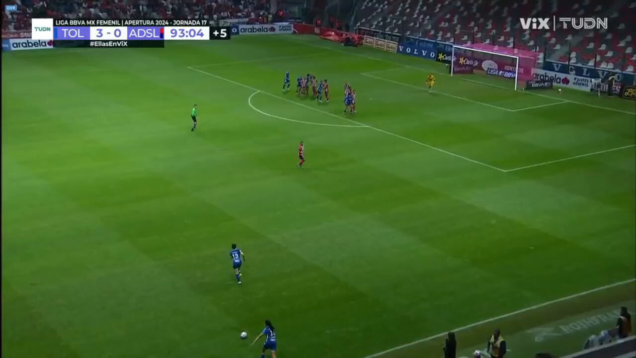¡Y para sellar la goleada de @TolucaFemenil! Amandine Henry colgó el cuarto de la noche.👿🔥🔥#SomosDesafiantes ⚡️