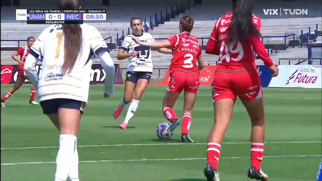 El marcador de abrió en CU, Gaby Huerta siempre atenta al ⚽️, y así lo mandó a las redes. ✅#SomosDesafiantes⚡️