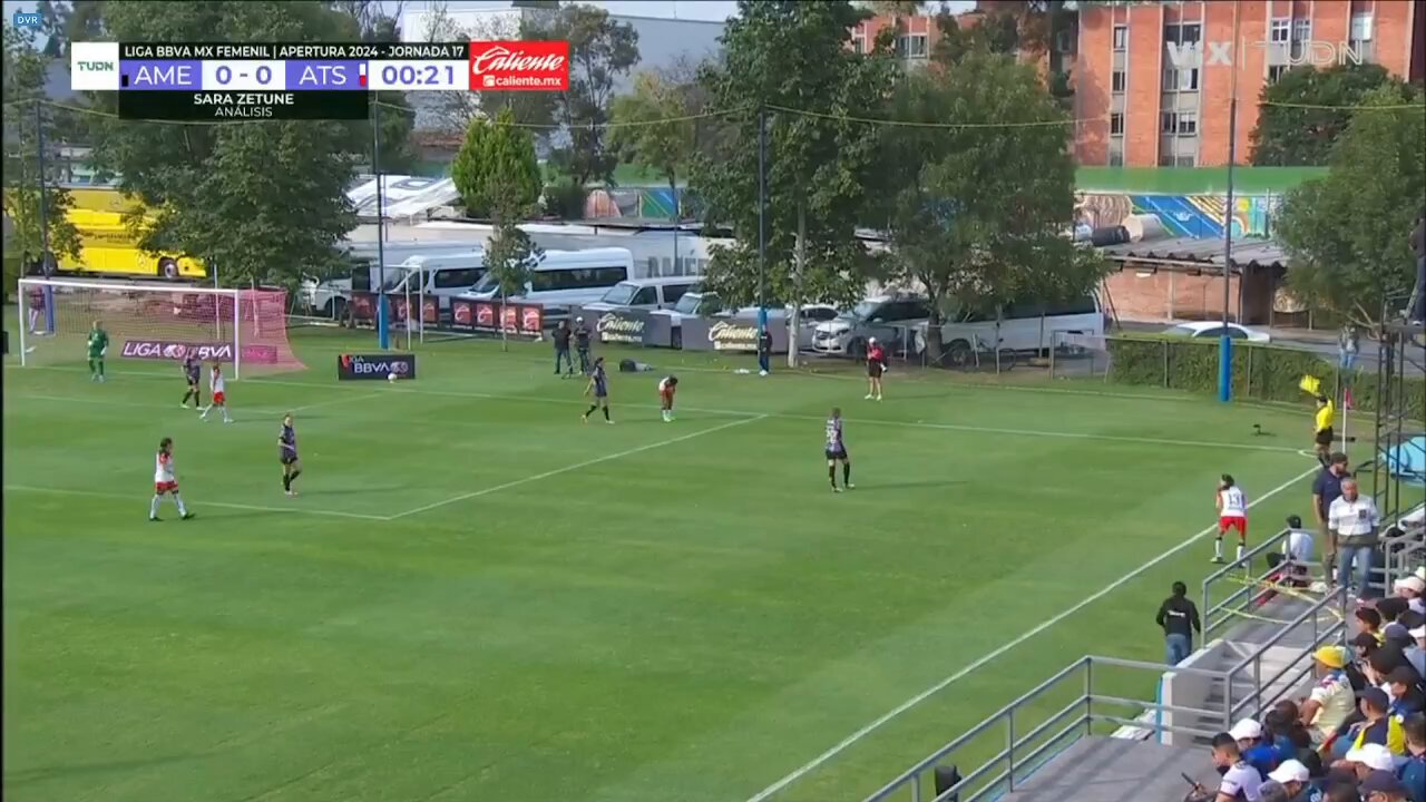 Goooooool de las Rojinegras🔥¡En 42 segundos @AtlasFCFemenil rompió la defensa de las Águilas!🔴⚫️#SomosDesafiantes ⚡️
