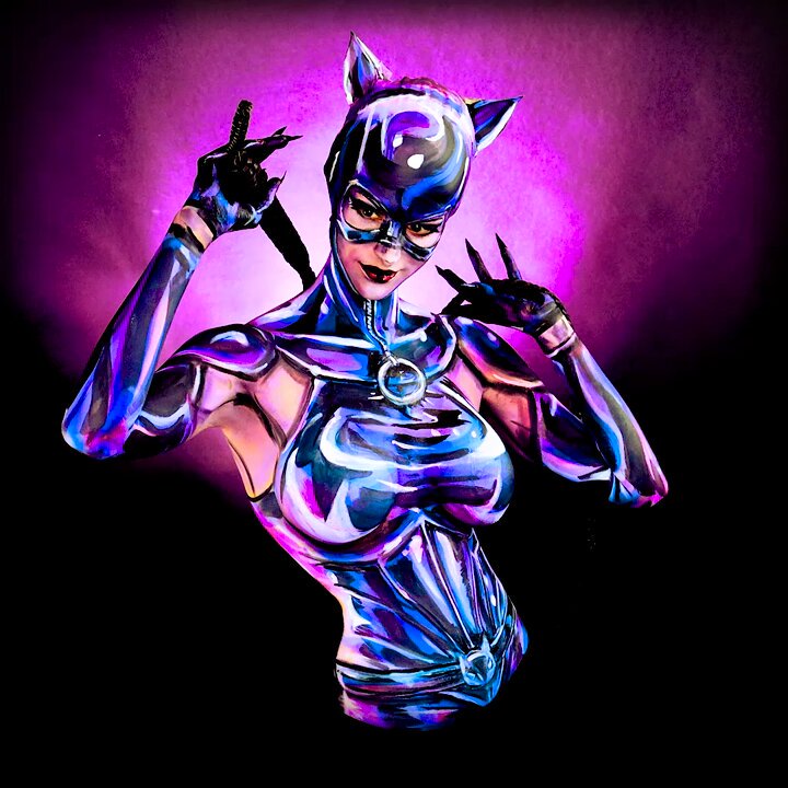 … And if 𝘺𝘰𝘰𝘰𝘰𝘰𝘰𝘰𝘰𝘰𝘰𝘰𝘶 𝘤𝘢𝘢𝘢𝘢𝘢𝘢𝘢𝘢𝘯 𝘽𝙀𝙇𝙄𝙀𝙑𝙀 𝙄𝙏, It’s almost a #CATURDAY 𝙊𝙉𝘾𝙀 𝘼𝙂𝘼𝙄𝙉!!! 😸/Here’s a Catwoman #bodypaint I painted on myself https://t.co/WF0bKspPDF
