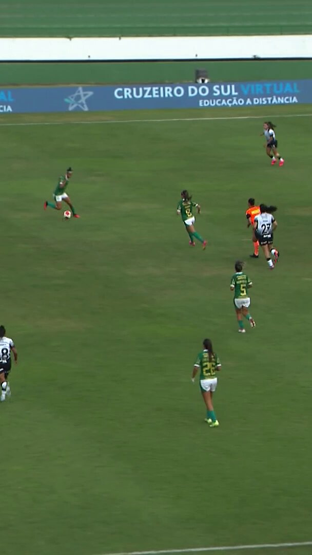 TÁ NA REDE! 🐷É gol do Palmeiras! Amanda Gutierres solta a bomba da enreda da área e marca o primeiro gol da partida!#PaulistaoFemininoSicredi #DerbyFinal