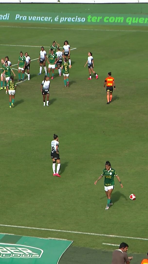 GOLAAAAAÇO DO PALMEIRAS!! 🔥Dudinha recebeu de Amanda Gutierres e soltou o chutaço para aumentar a vantagem do Verdão!#PaulistãoFemininoSicredi