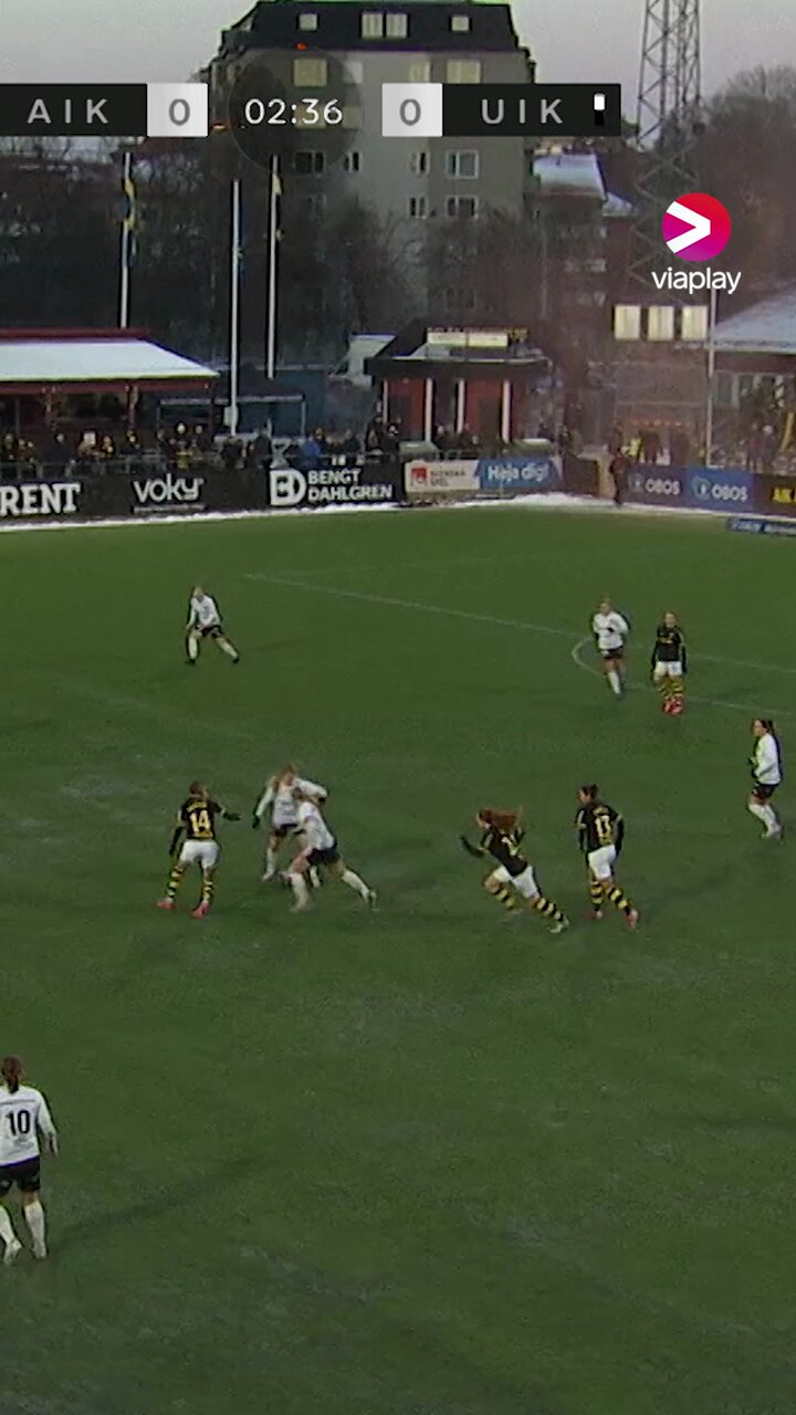 "Det är klart att det är Beata Olsson" 💥⚽️@AIKFotbollDam  får bästa möjliga start på den avgörande kvalmatchen mot Umeå IK