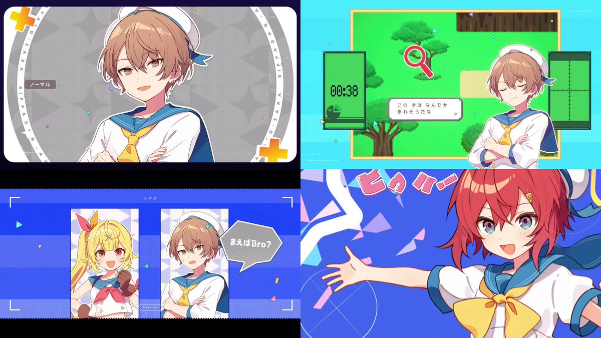 ビッパ団 3着＋星川ウィッグ コスプレ衣装(アンジュ、星川
