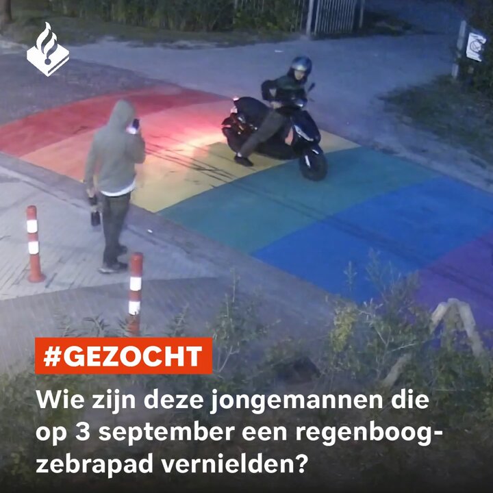 Vernielingen gepleegd, herkenbare beelden getoond