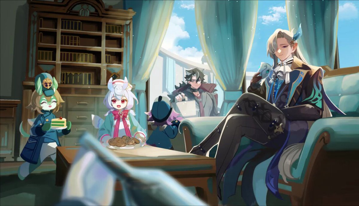 ◇金色の窓辺◇手描きイラスト 特大サイズ!! 気品漂う扇窓絵の木地色の書院セット EZ2527 在庫2