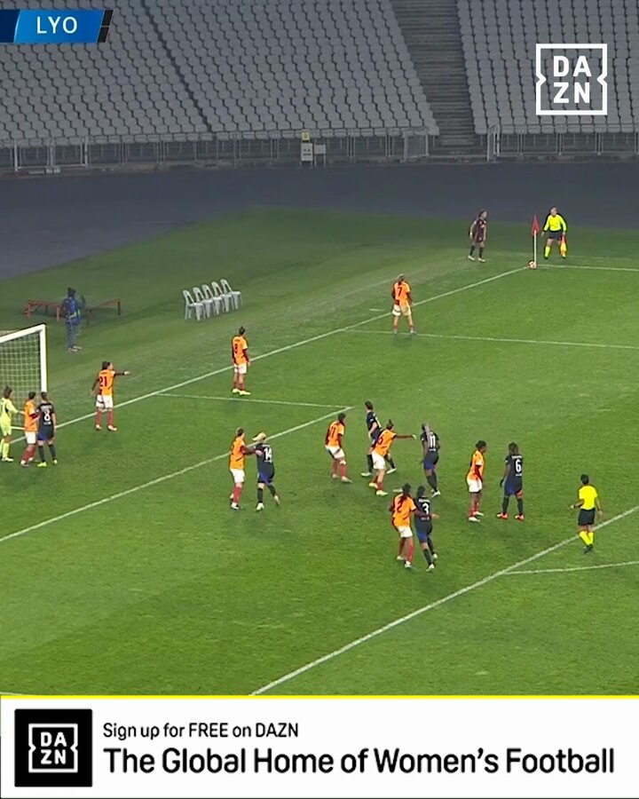 3⃣ - 0⃣ for Lyon at the break against Galatasaray, after the hosts send one into their own net!Watch live for free on DAZN ▶️  #UWCLonDAZN #UWCL