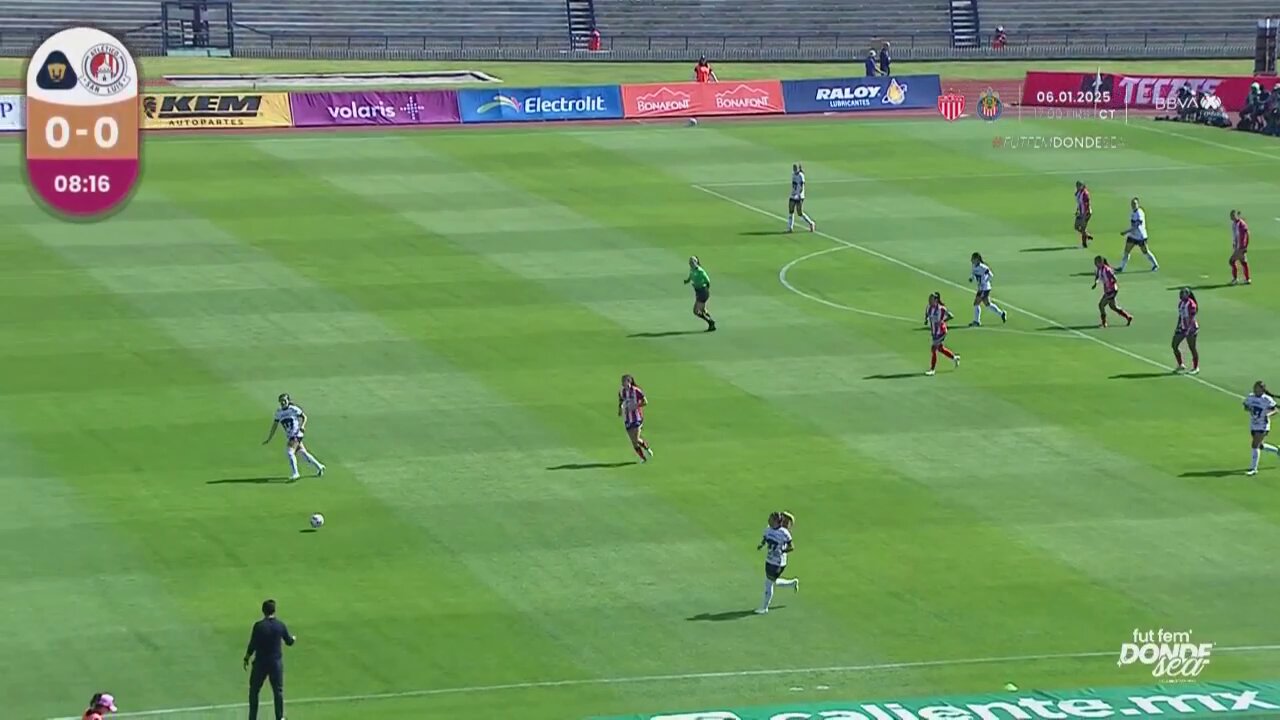 GOOOOOOOL, así se abrió el marcador en CU. 🤩🔝 Alejandra Guerrero definió tras una asistencia espectacular de Ribeiro. 🔥#SomosDesafiantes⚡️ #FutFemDondeSea