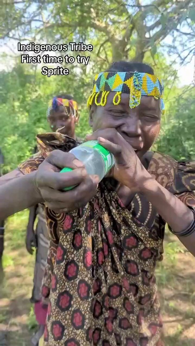 An African tribe's first encounter with sprite.

 