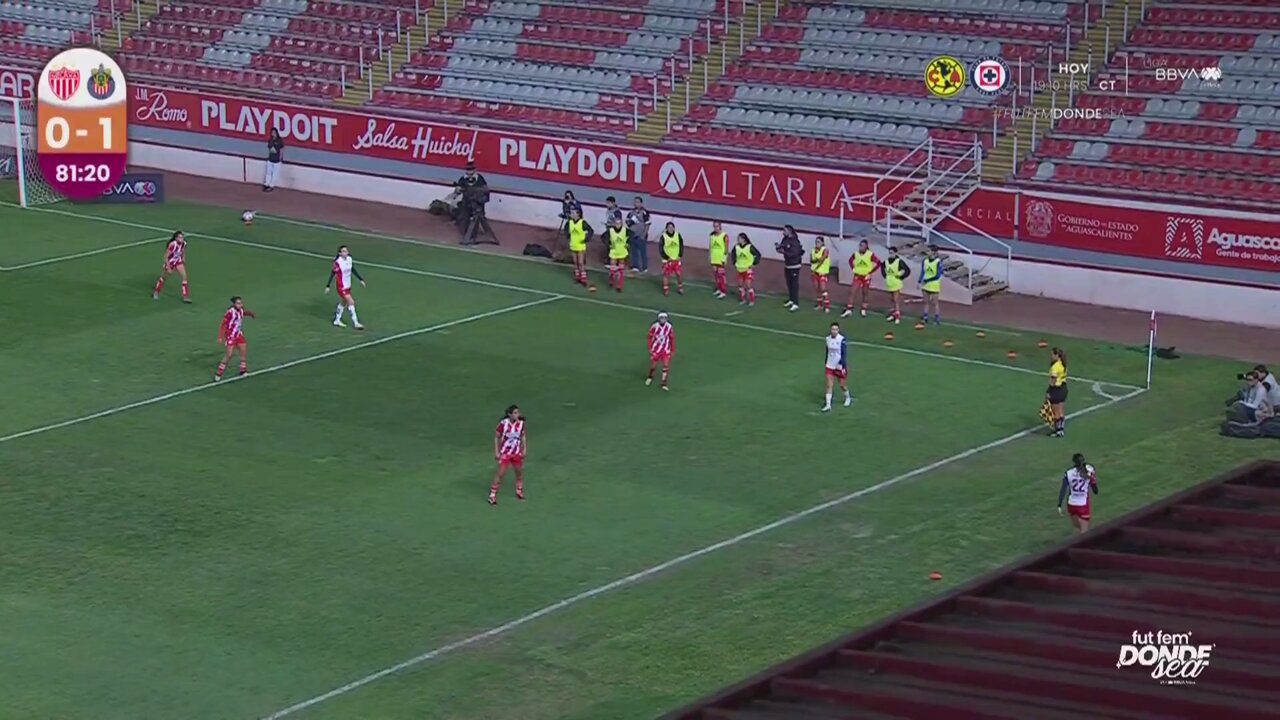 Cortesía de @amalia_lopez05, @ChivasFemenil celebró el segundo. 🔥En vivo 👉🏼 #SomosDesafiantes ⚡️ #FutFemDondeSea